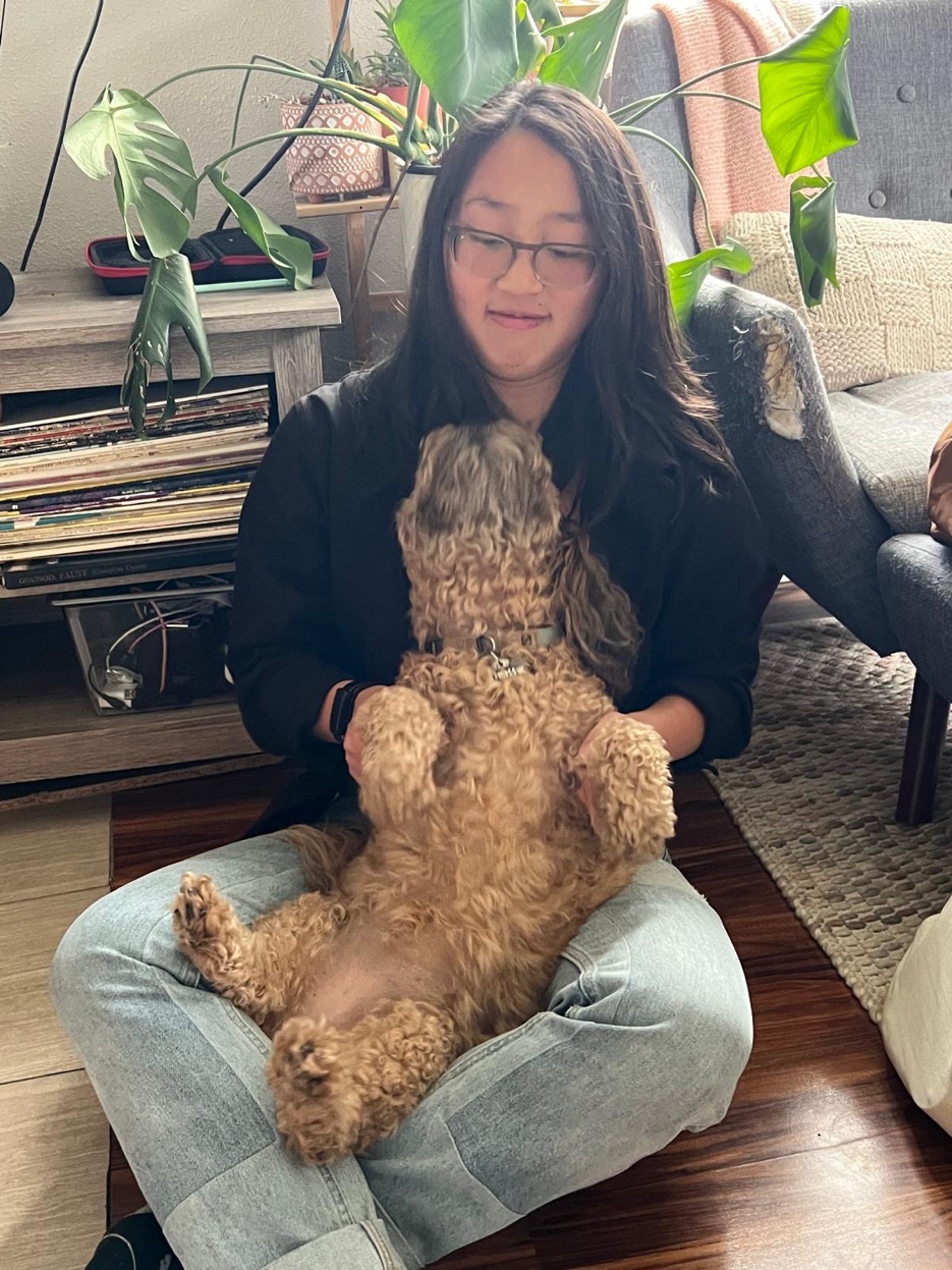 Anna Grace with Lily