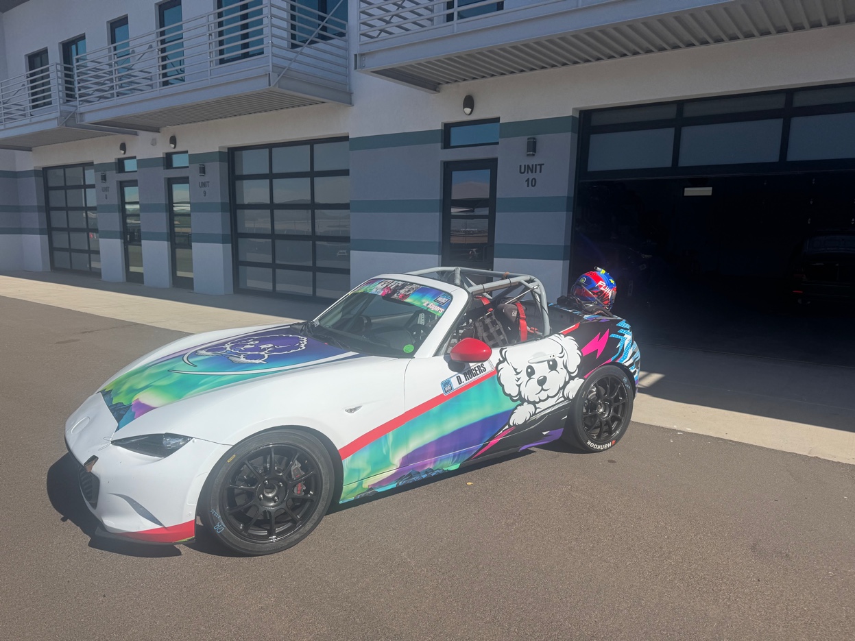 Miata race car — dog livery