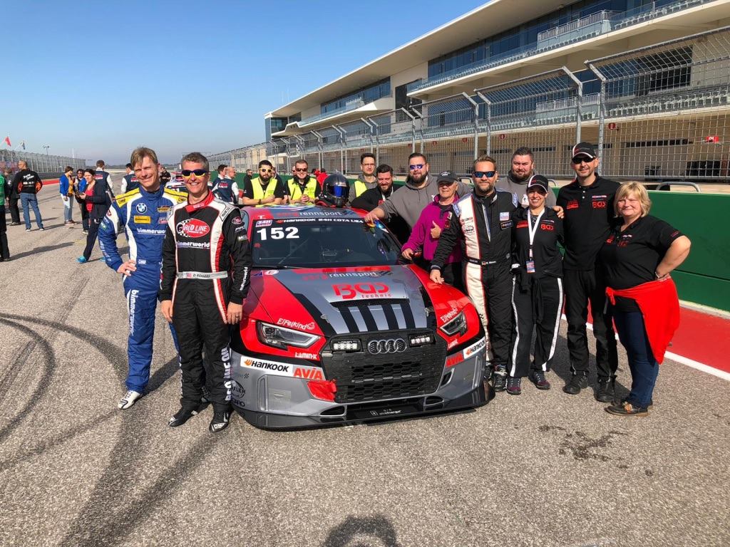 Our team from Europe, Sorg Rennsport — bringing the TCR Audi to race in Texas