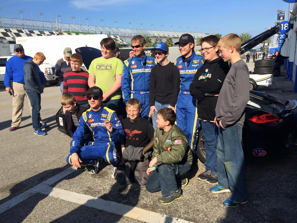 Meeting fans at Daytona